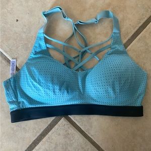 Blue Victoria secret sports bra